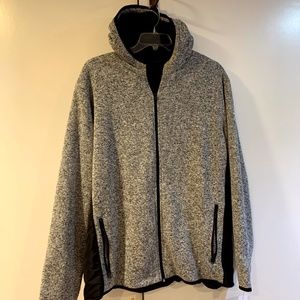 NWT Sherpa Lined Sweater Fleece Hooded Jacket XXL
